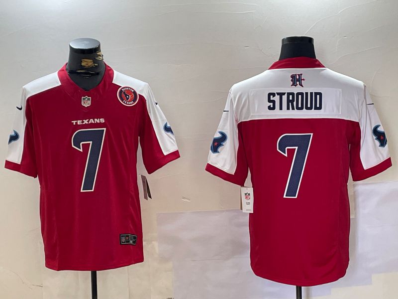 Men Houston Texans #7 Stroud Red 2024 Nike Limited NFL Jersey style 10171->kansas city chiefs->NFL Jersey